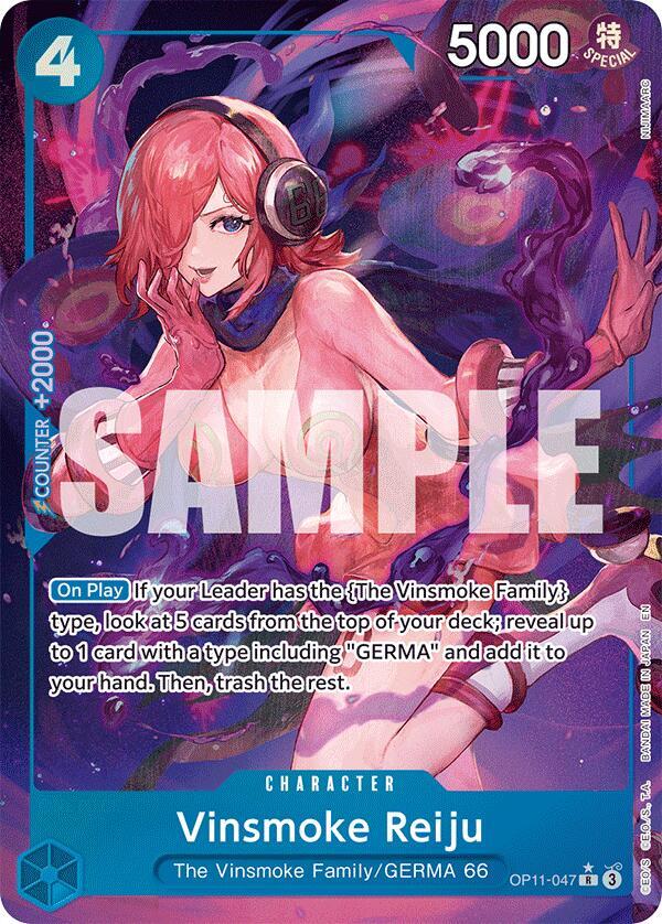 Vinsmoke Reiju (Alternate Art) OP11-047 card from A Fist of Divine Speed
