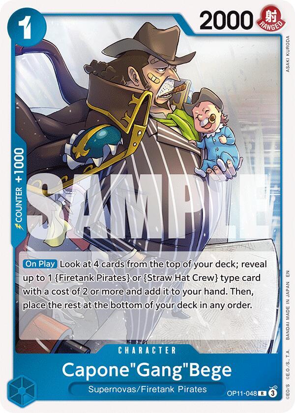Capone"Gang"Bege OP11-048 card from A Fist of Divine Speed