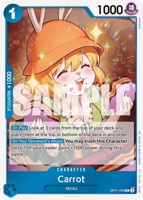 Carrot OP11-049 card from A Fist of Divine Speed