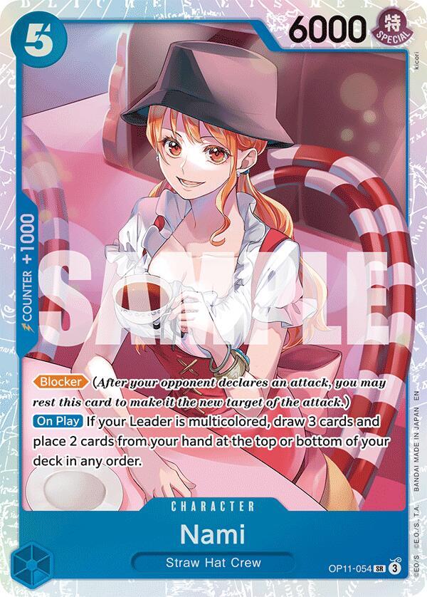Nami OP11-054 card from A Fist of Divine Speed