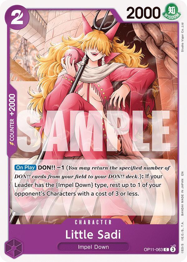 Little Sadi OP11-063 card from A Fist of Divine Speed