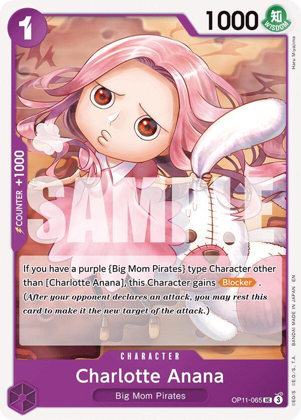 Charlotte Anana OP11-065 card from A Fist of Divine Speed