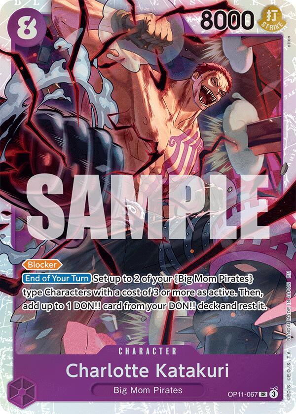 Charlotte Katakuri OP11-067 card from A Fist of Divine Speed