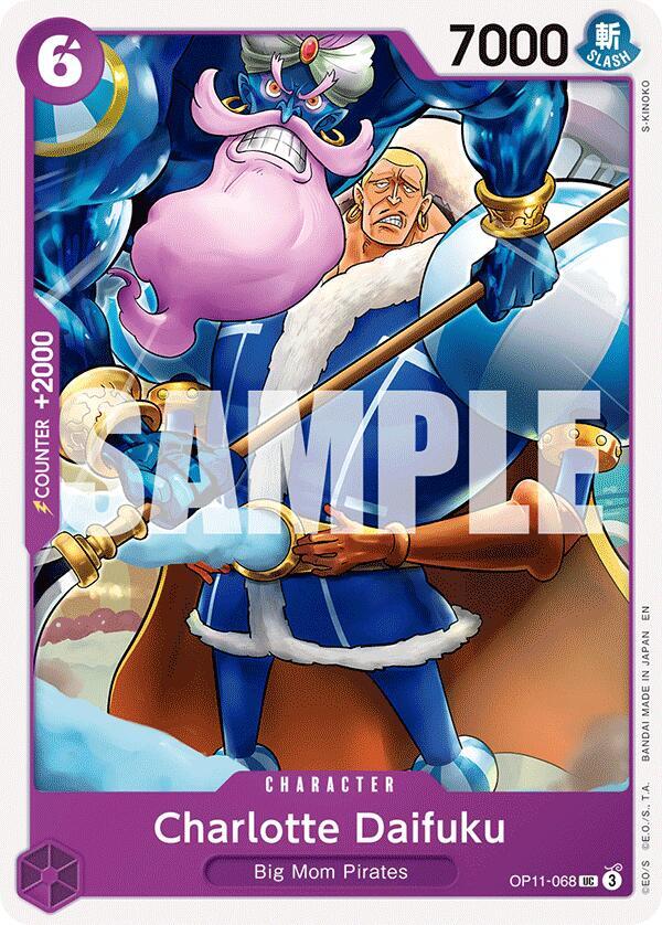 Charlotte Daifuku OP11-068 card from A Fist of Divine Speed