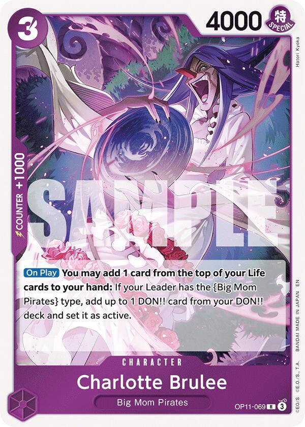 Charlotte Brulee OP11-069 card from A Fist of Divine Speed
