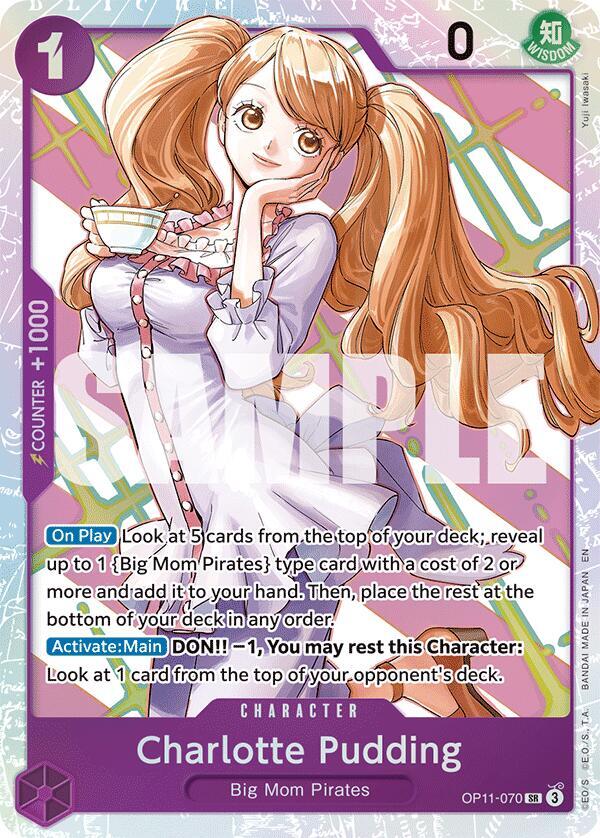 Charlotte Pudding OP11-070 card from A Fist of Divine Speed