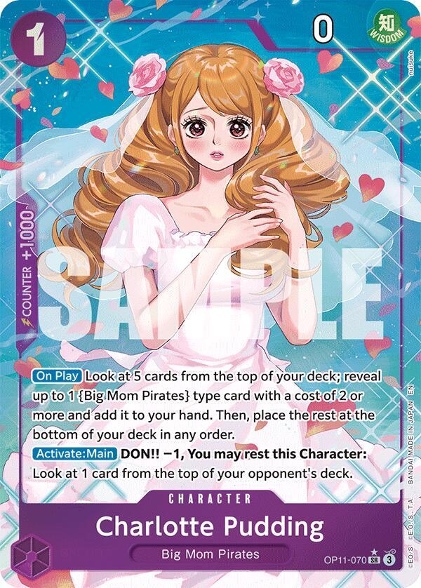 Charlotte Pudding (Alternate Art) OP11-070 card from A Fist of Divine Speed