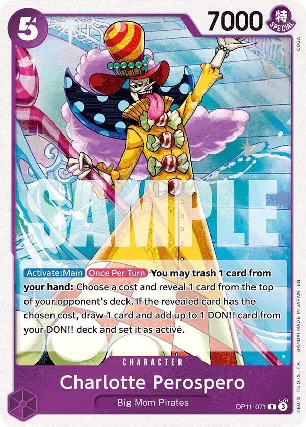 Charlotte Perospero OP11-071 card from A Fist of Divine Speed