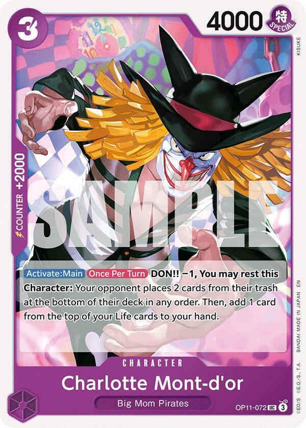 Charlotte Mont-d'or OP11-072 card from A Fist of Divine Speed