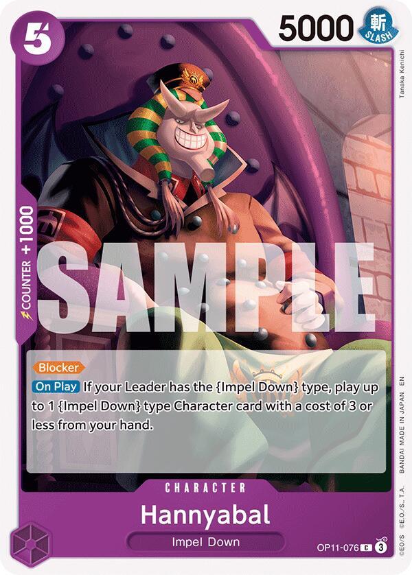 Hannyabal OP11-076 card from A Fist of Divine Speed
