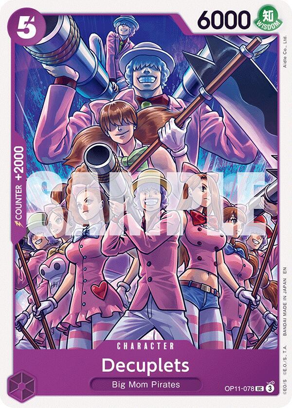 Decuplets OP11-078 card from A Fist of Divine Speed
