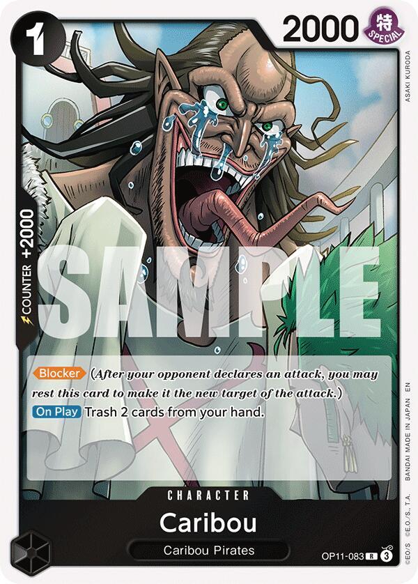 Caribou OP11-083 card from A Fist of Divine Speed