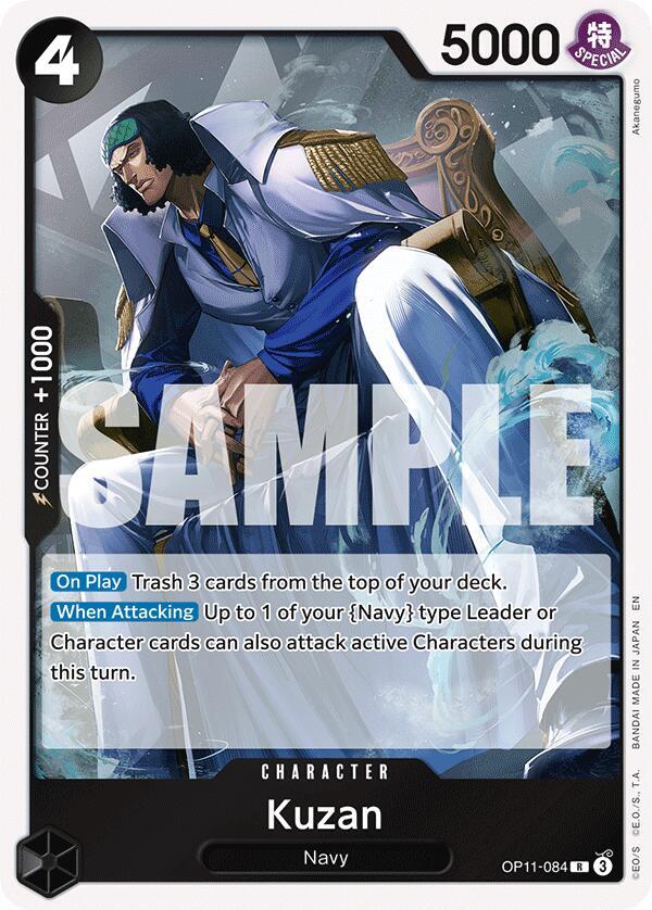 Kuzan OP11-084 card from A Fist of Divine Speed