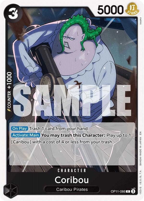 Coribou OP11-086 card from A Fist of Divine Speed