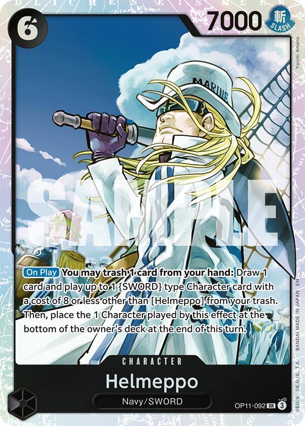 Helmeppo OP11-092 card from A Fist of Divine Speed
