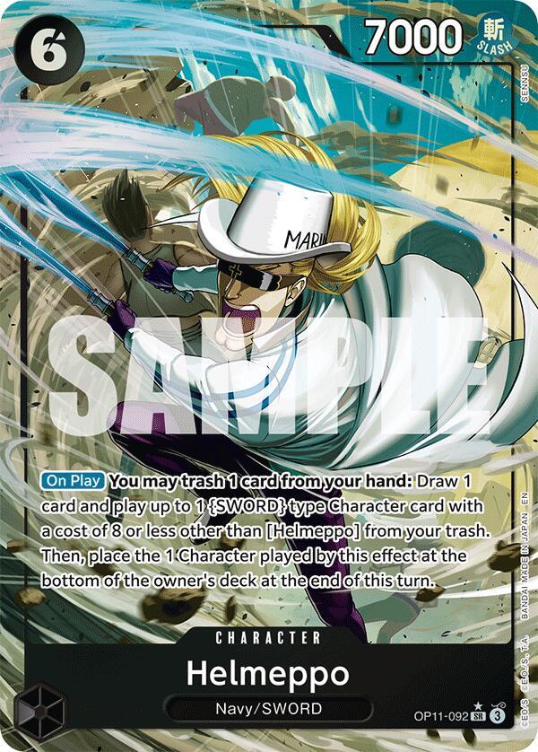 Helmeppo (Alternate Art) OP11-092 card from A Fist of Divine Speed