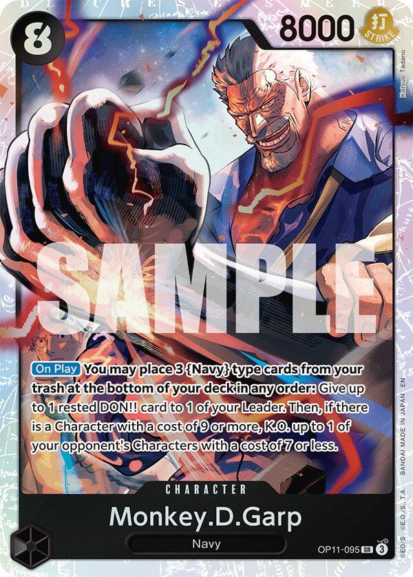Monkey.D.Garp OP11-095 card from A Fist of Divine Speed