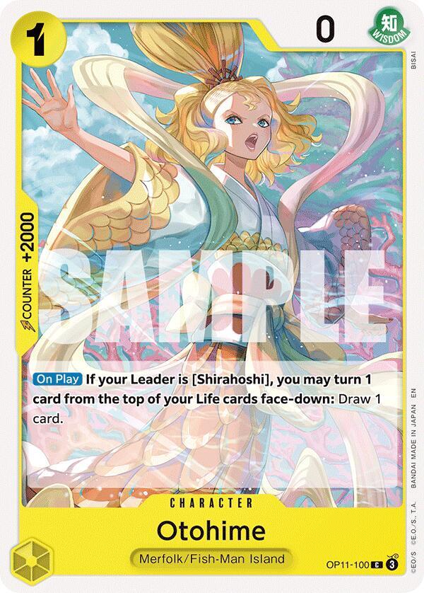 Otohime OP11-100 card from A Fist of Divine Speed