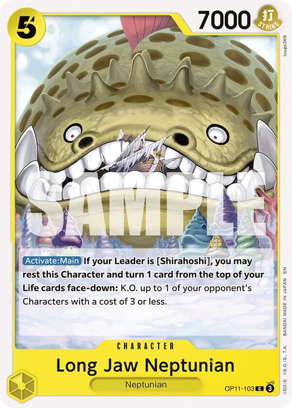 Long-Jaw Neptunian OP11-103 card from A Fist of Divine Speed