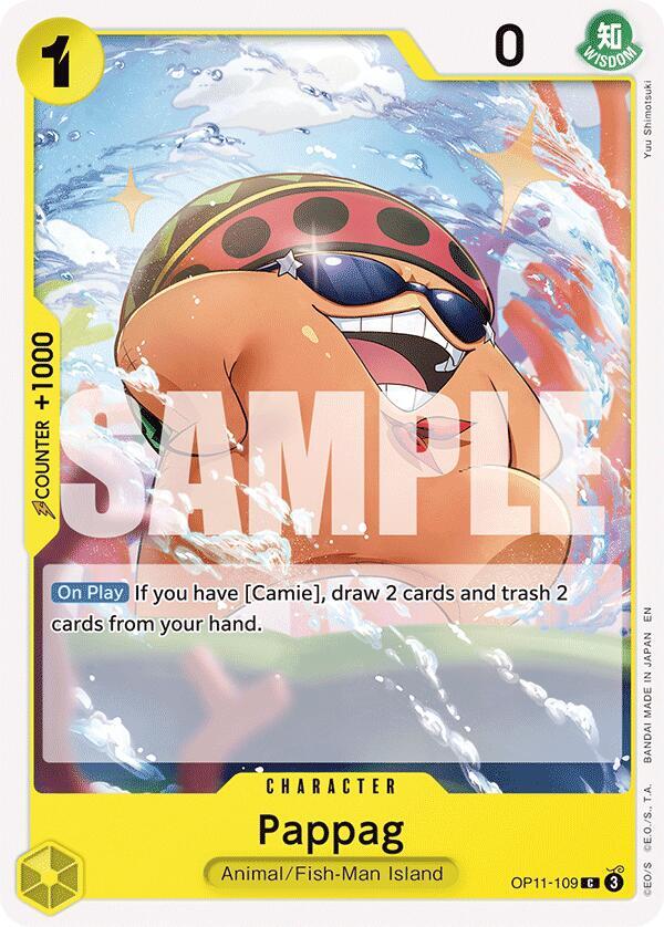 Pappag OP11-109 card from A Fist of Divine Speed
