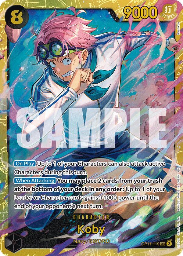 Koby OP11-119 card from A Fist of Divine Speed