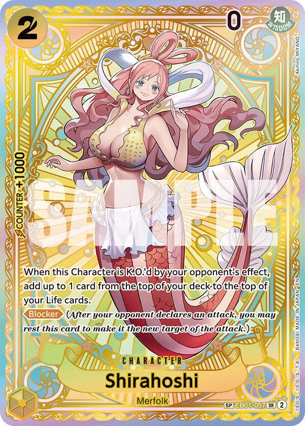 Shirahoshi (SP) EB01-057 card from A Fist of Divine Speed