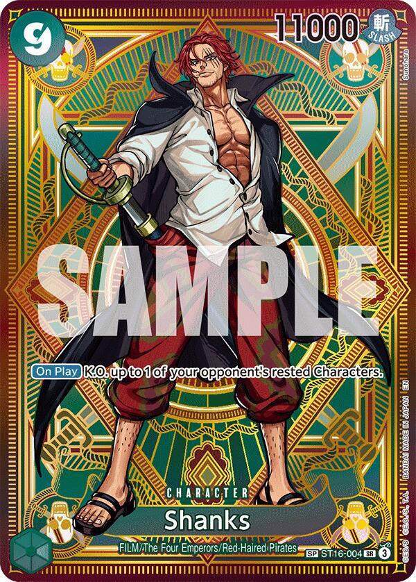 Shanks (SP) ST16-004 card from A Fist of Divine Speed