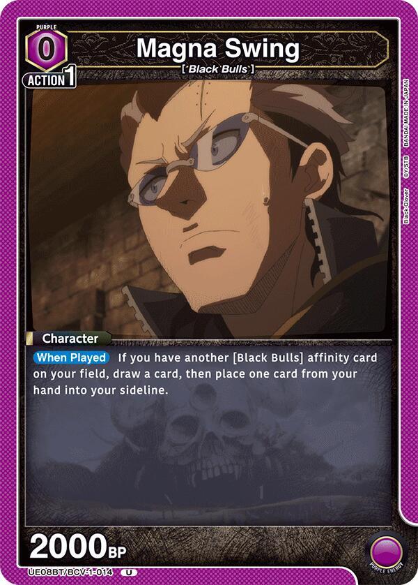 Magna Swing UE08BT/BCV-1-014 card from UE08BT: Black Clover