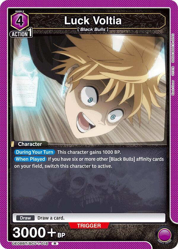 Luck Voltia UE08BT/BCV-1-016 card from UE08BT: Black Clover