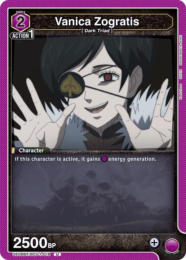 Vanica Zogratis UE08BT/BCV-1-018 card from UE08BT: Black Clover