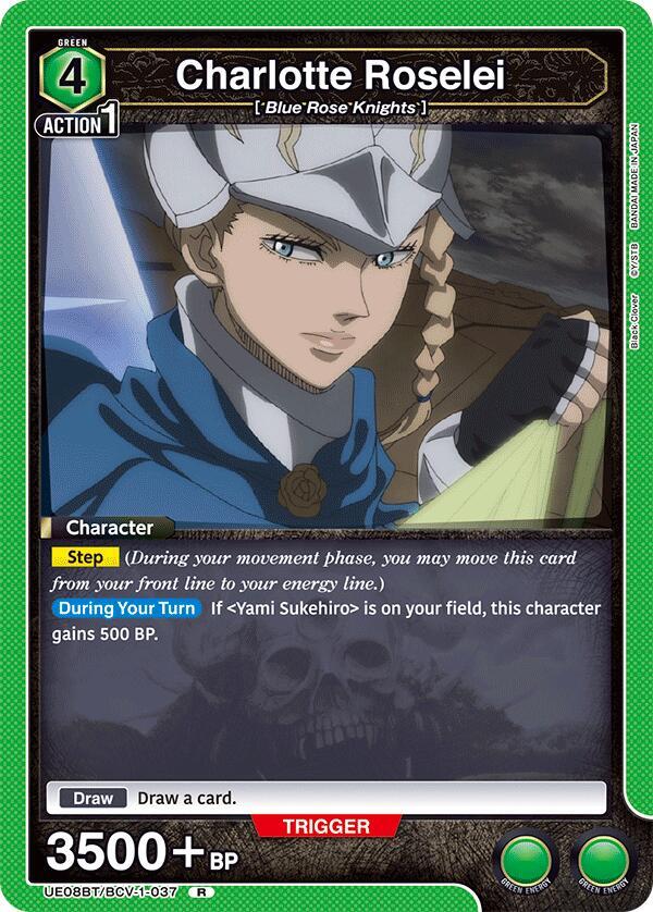 Charlotte Roselei UE08BT/BCV-1-037 card from UE08BT: Black Clover