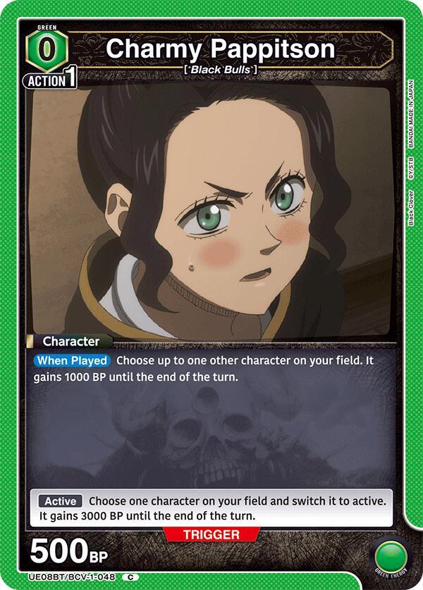 Charmy Pappitson UE08BT/BCV-1-048 card from UE08BT: Black Clover