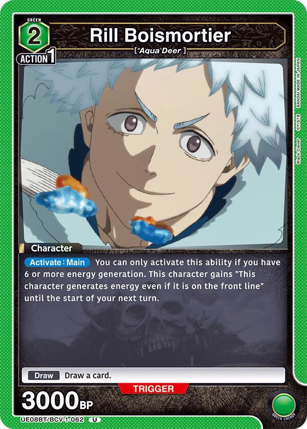 Rill Boismortier UE08BT/BCV-1-062 card from UE08BT: Black Clover