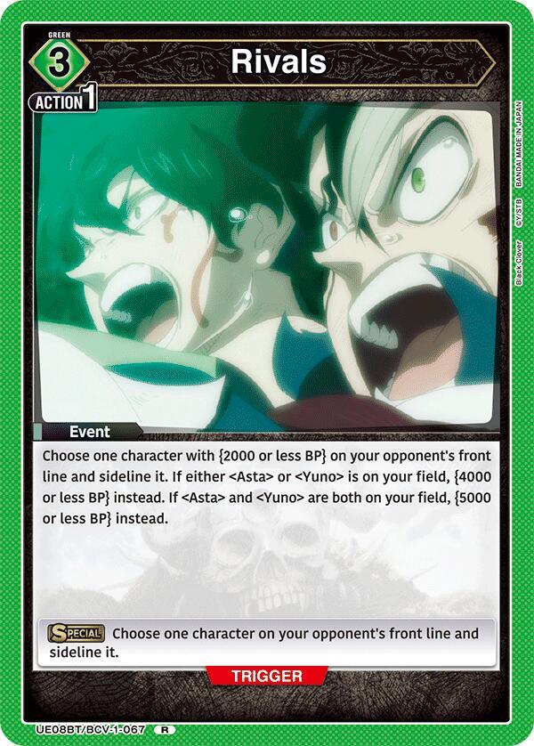 Rivals UE08BT/BCV-1-067 card from UE08BT: Black Clover