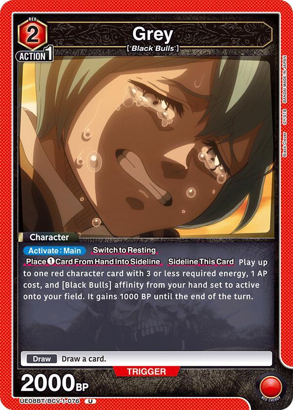 Grey UE08BT/BCV-1-076 card from UE08BT: Black Clover