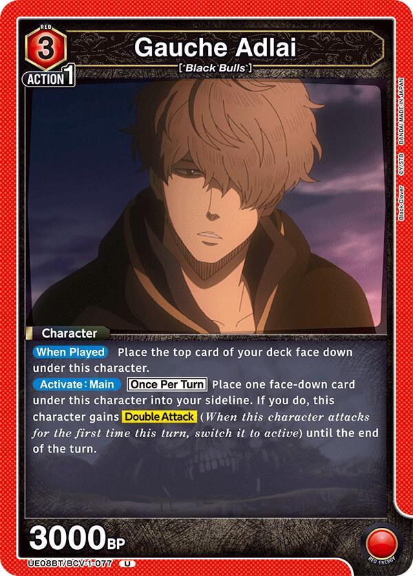 Gauche Adlai UE08BT/BCV-1-077 card from UE08BT: Black Clover