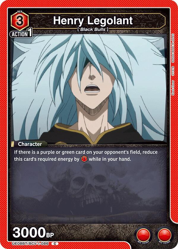 Henry Legolant UE08BT/BCV-1-086 card from UE08BT: Black Clover
