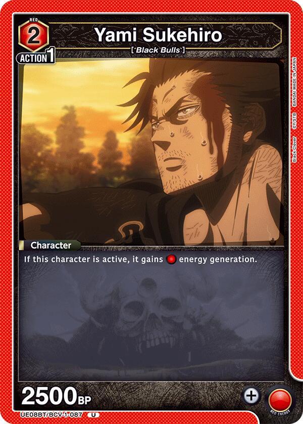 Yami Sukehiro UE08BT/BCV-1-087 card from UE08BT: Black Clover