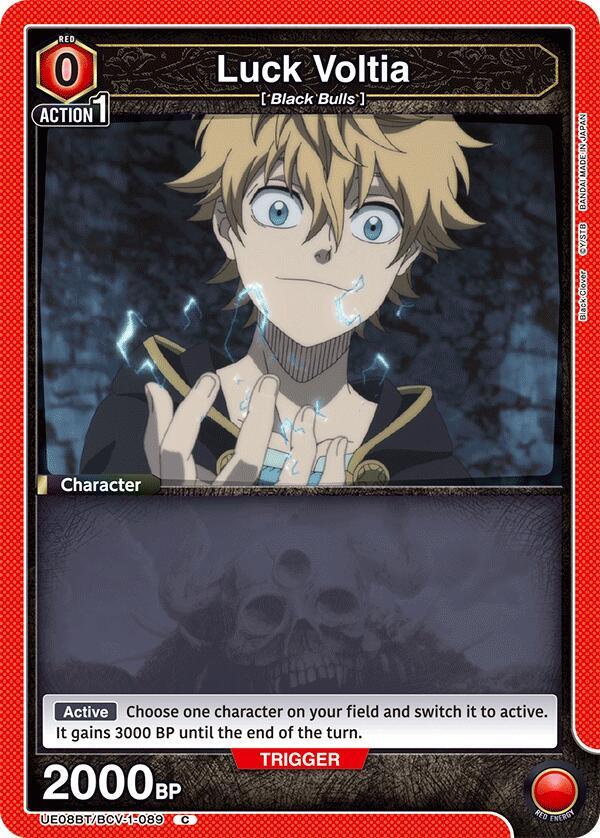 Luck Voltia UE08BT/BCV-1-089 card from UE08BT: Black Clover