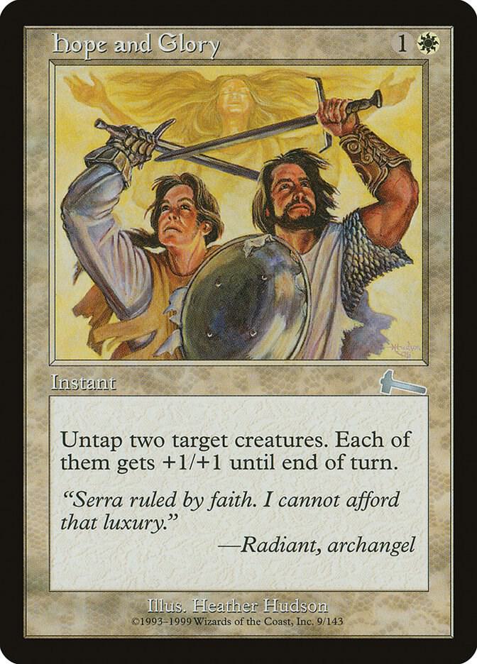 Hope and Glory 9 card from Urza's Legacy