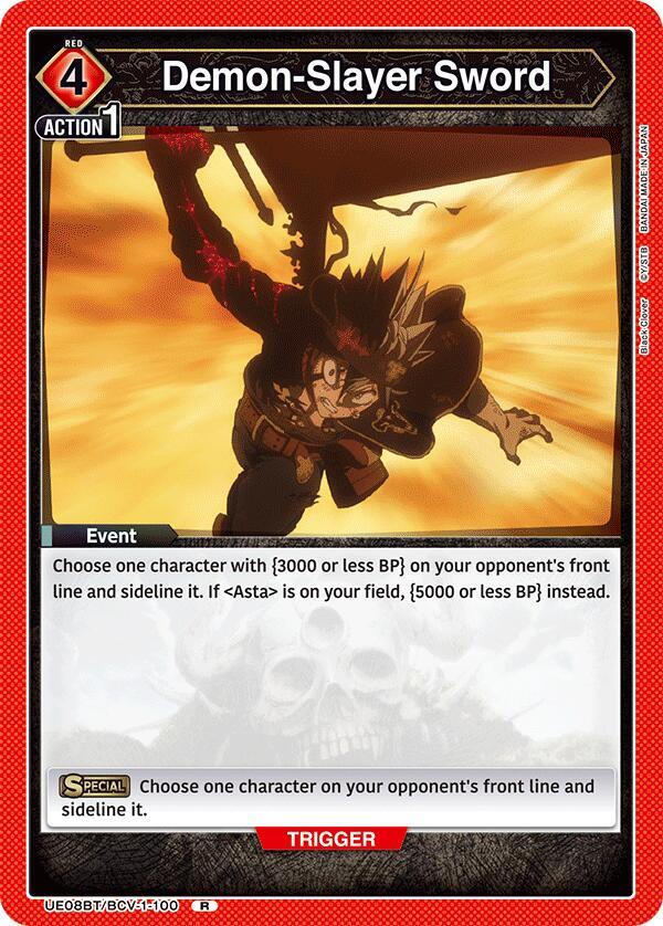 Demon-Slayer Sword UE08BT/BCV-1-100 card from UE08BT: Black Clover