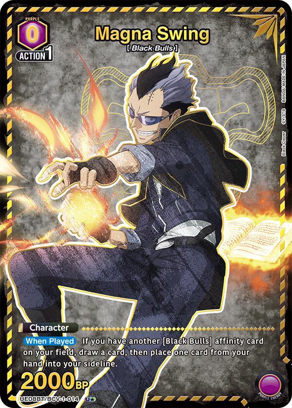 Magna Swing (U*) UE08BT/BCV-1-014 card from UE08BT: Black Clover