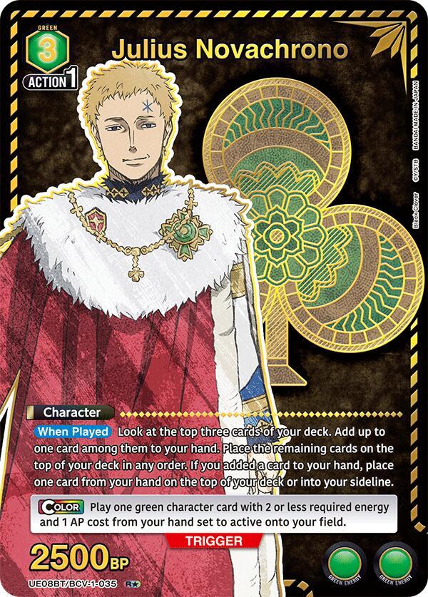 Julius Novachrono (R*) UE08BT/BCV-1-035 card from UE08BT: Black Clover