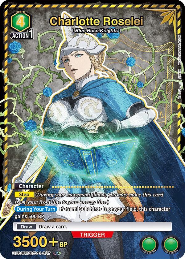 Charlotte Roselei (R*) UE08BT/BCV-1-037 card from UE08BT: Black Clover