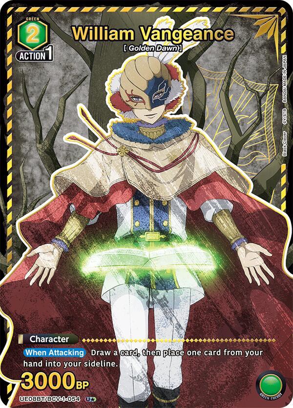 William Vangeance (U*) UE08BT/BCV-1-054 card from UE08BT: Black Clover