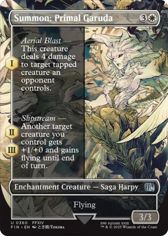Summon: Primal Garuda (Borderless) 360 card from FINAL FANTASY