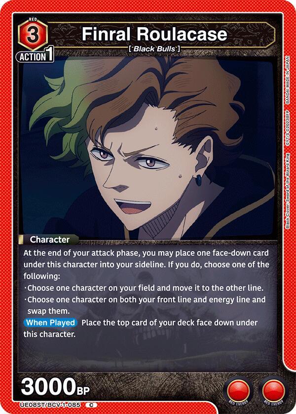Finral Roulacase UE08ST/BCV-1-085 card from UE08ST: Black Clover Starter Deck