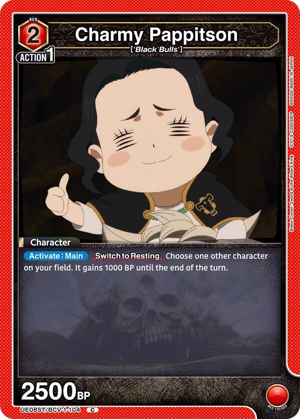 Charmy Pappitson UE08ST/BCV-1-104 card from UE08ST: Black Clover Starter Deck