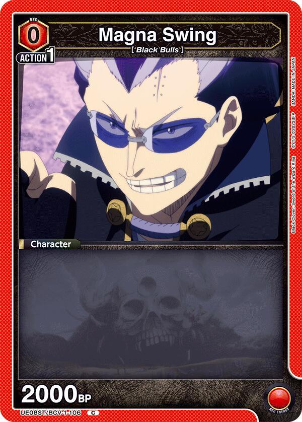 Magna Swing UE08ST/BCV-1-106 card from UE08ST: Black Clover Starter Deck