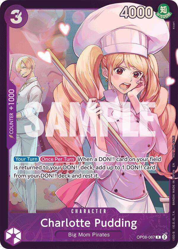 Charlotte Pudding (Store Treasure Cup 2025) OP08-067 card from One Piece Promotion Cards